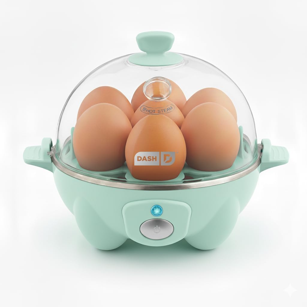 DASH Rapid Egg Cooker 7-Egg Aqua