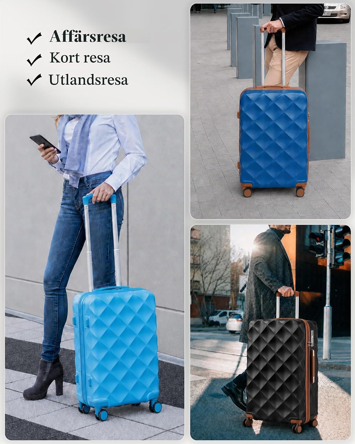 Thumbnail 5 de British Traveller 73CM stor resväska, 28 tum, ABS+PC och TSA-lås