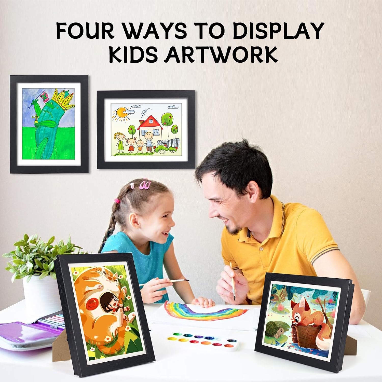 Detalle de Wesellcan Kids’ Art Frames, 3-Pack