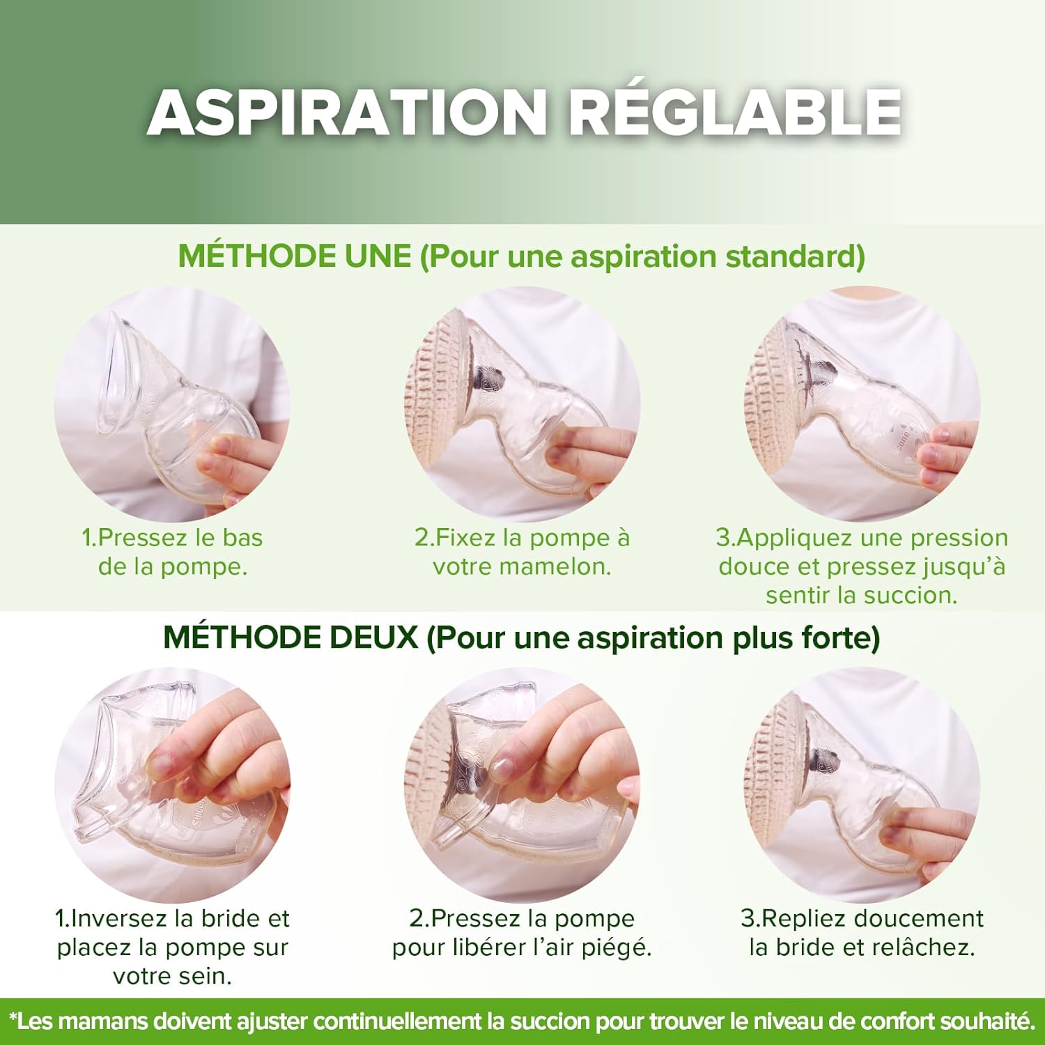 Thumbnail 2 de Tire-lait manuel Haakaa 100 ml en silicone transparent (recueil de lait) – format léger et pratique