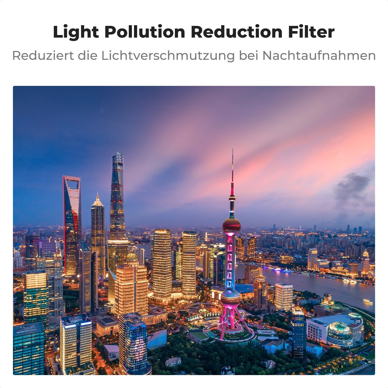 Detalle de K&F CONCEPT magnetisches Clear-Natural Night Filter: Lichtverschmutzungsreduzierung für DJI Osmo Pocket 4/3