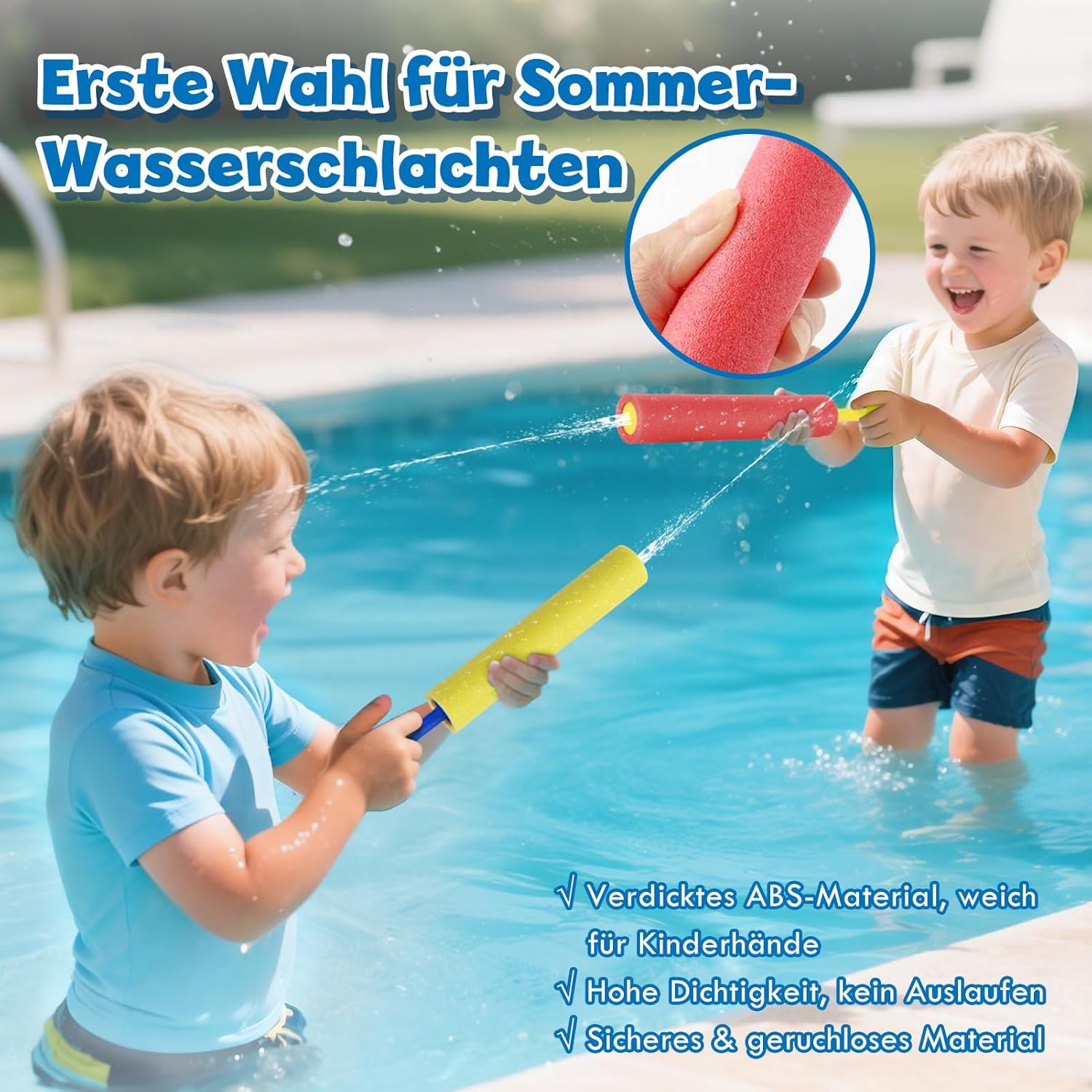 Thumbnail 3 de Lehoo Castle Wasserpistole Kinder – 12er Set Mini Wasserspritzpistolen mit Schaumstoffgriff