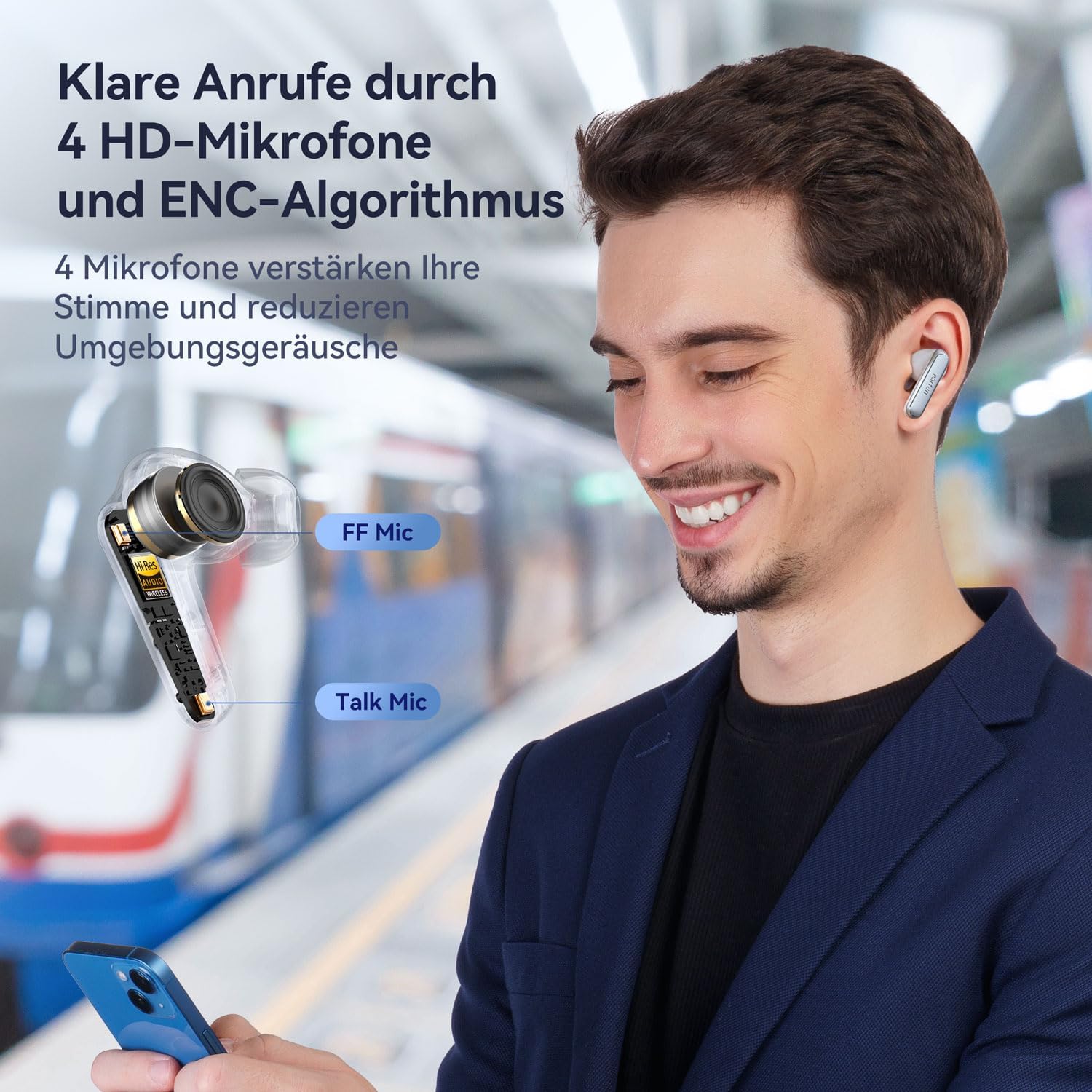Detalle 2 de EarFun Air 2 Bluetooth In-Ear Kopfhörer