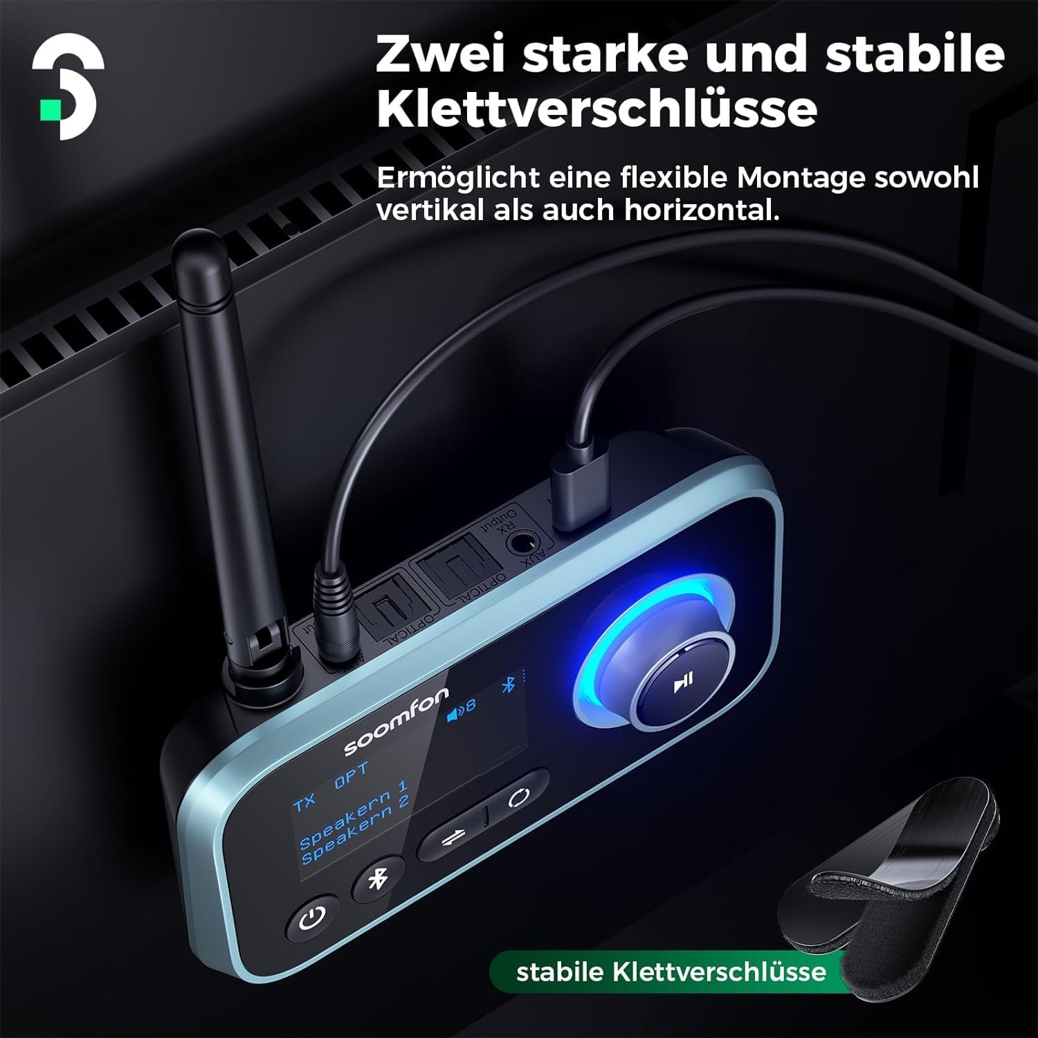 Thumbnail 3 de SOOMFON Bluetooth 5.0 3-in-1 Adapter