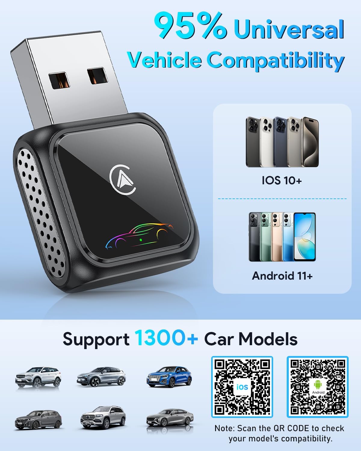Thumbnail 4 de Super Mini Wireless CarPlay Adapter (Latest Upgraded)