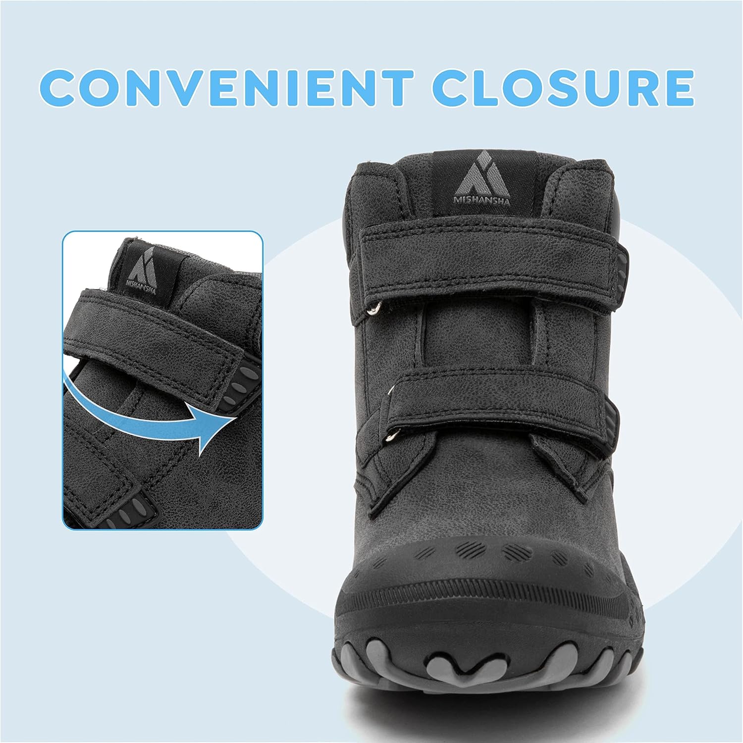 Detalle 2 de Mishansha Kinder Wanderschuhe rutschfest Leicht