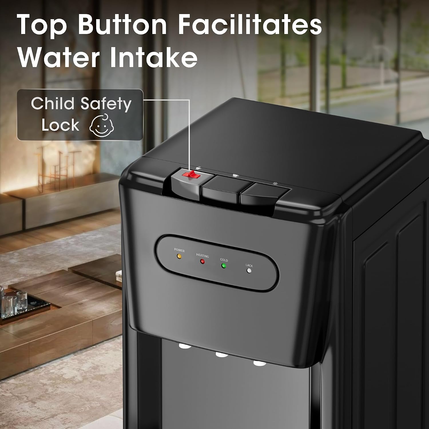 Detalle de Tehanld Bottom-Loading Water Cooler for 3- or 5-Gallon Bottles