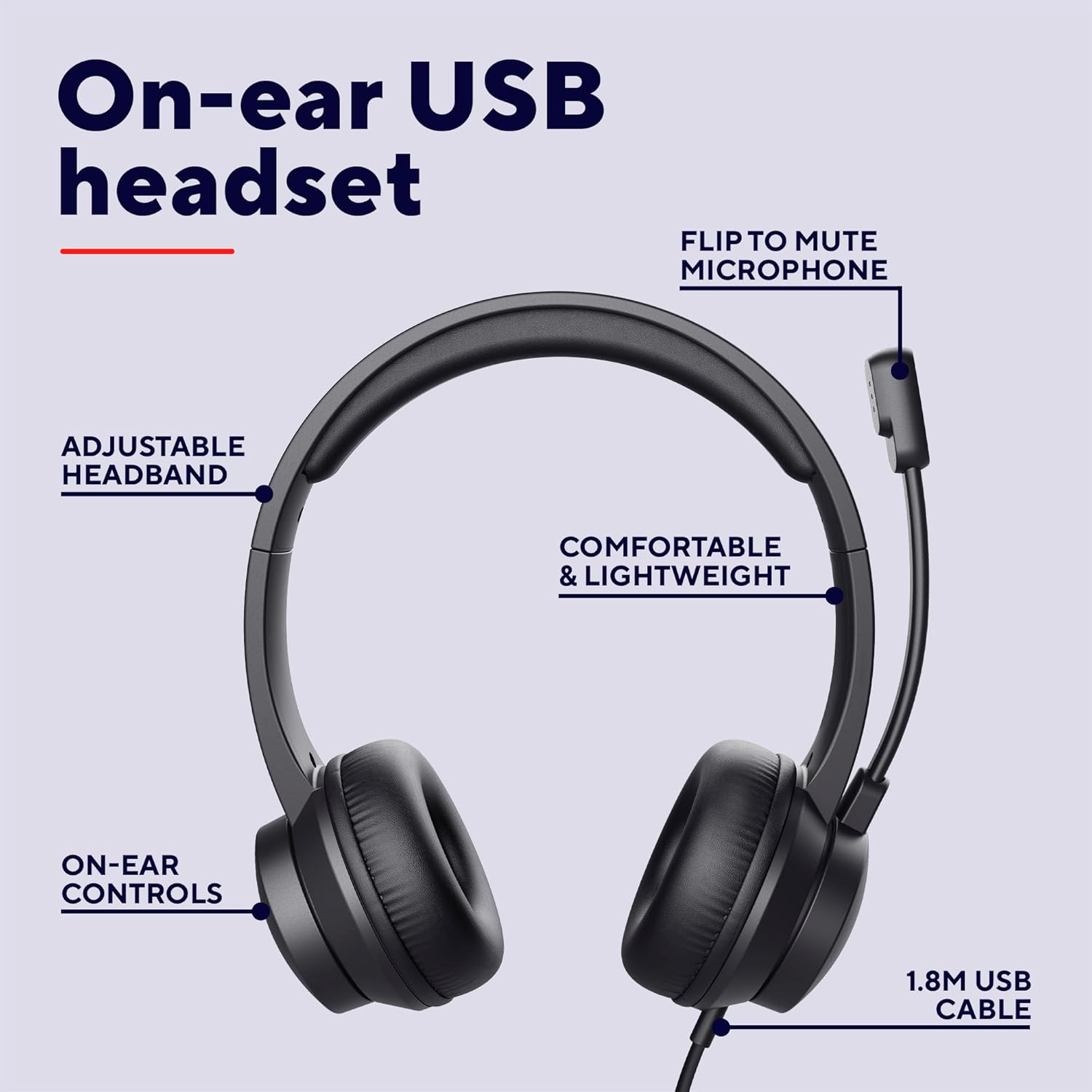 Detalle 2 de Trust Roha II USB Headset 1.8m