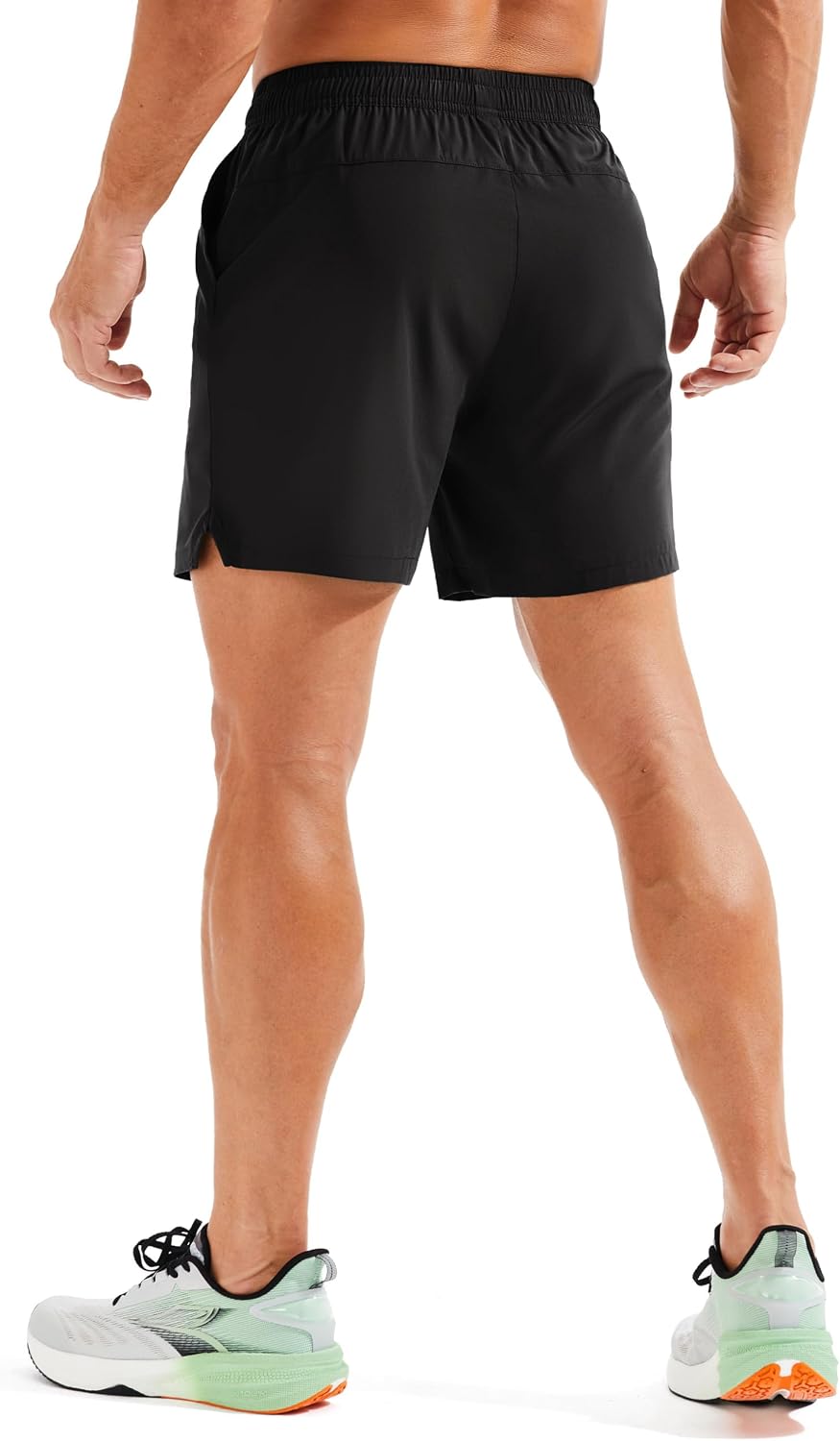 Detalle 2 de MAGCOMSEN 5 Inch Running Gym Shorts with Zip Pockets – Lightweight Quick Dry