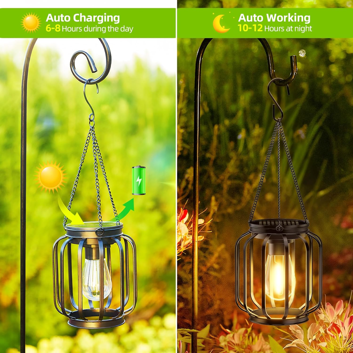 Thumbnail 1 de BUCASA Solar Lanterns 10-12 hours