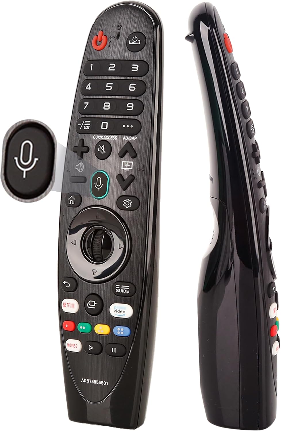 LG TV Magic Remote Replacement (MR18/19/20/21/22/23/24/25 GA) – Universal Voice & Pointer Remote