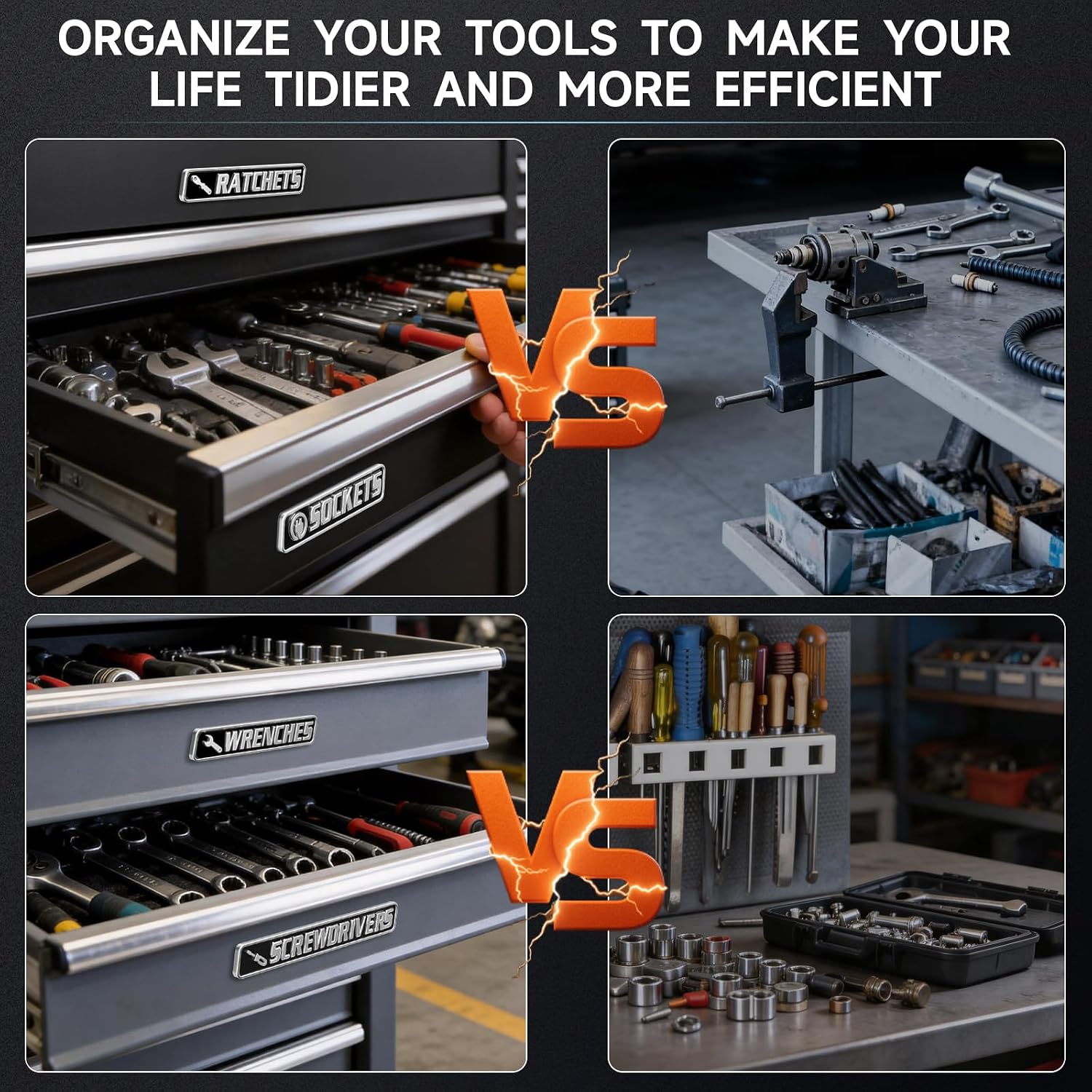 Thumbnail 6 de Magnetic Tool Box Labels, 12-Piece Set