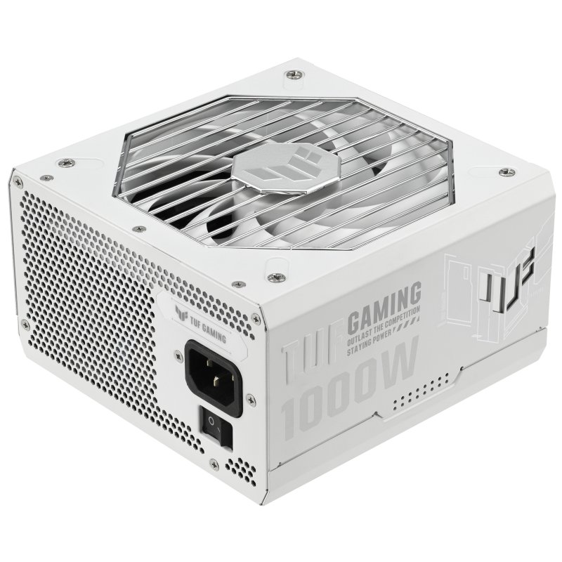 Detalle 2 de ASUS TUF Gaming 1000 Gold White Edition – Fuente de alimentación modular 1000W 80 Plus Gold