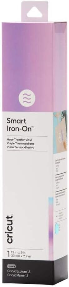 Thumbnail 5 de Cricut Smart Iron-On Vinyl – Foglio singolo 33 cm x 2,7 m, Blu Olografico Translucido