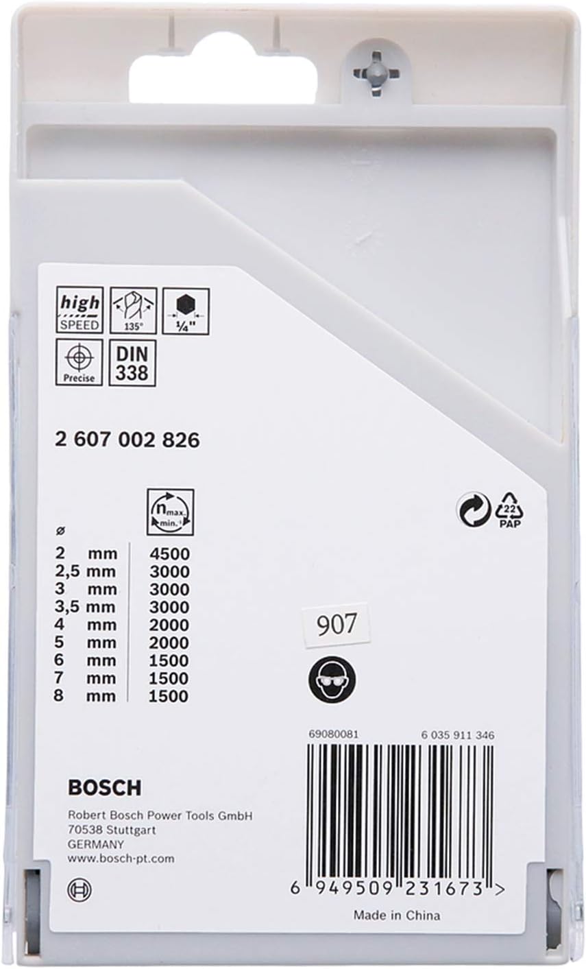 Thumbnail 1 de Bosch Accessories PointTeQ 2607002826 set di punte per trapano a coda 9 pezzi