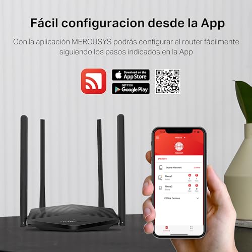 Thumbnail 6 de Mercusys TP-Link MR1500X Router WiFi 6 AX1500 con 4 antenne