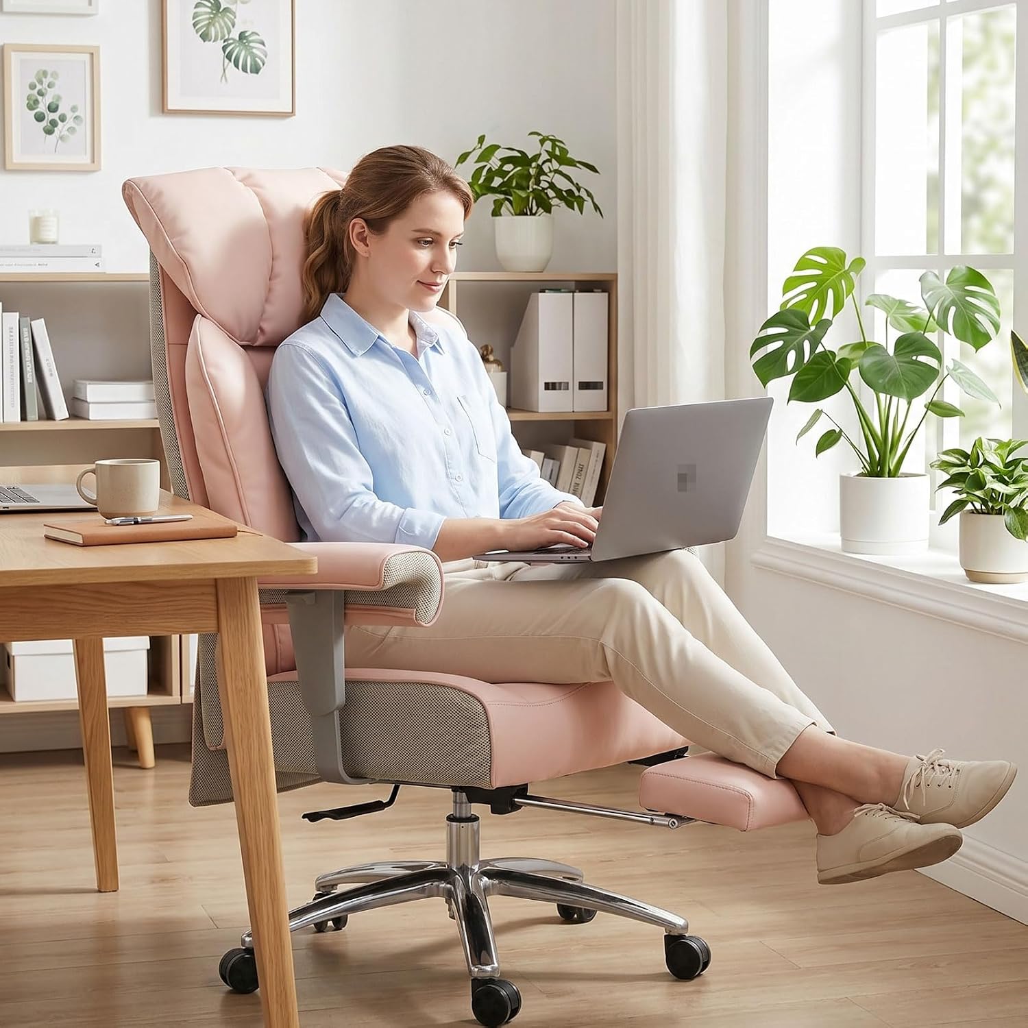 Detalle de Efomao Office Chair, 400 lb Capacity