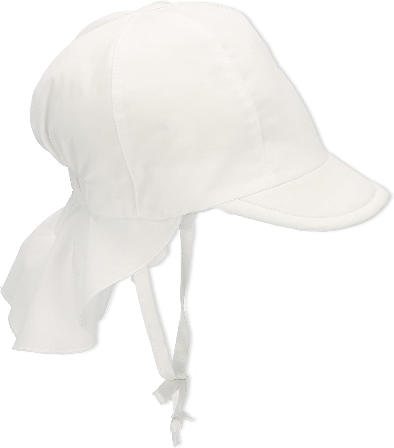 Detalle de Sterntaler Schirmmütze mit Nackenschutz – Unisex, 9–12 Monate, Größe 47, Weiß