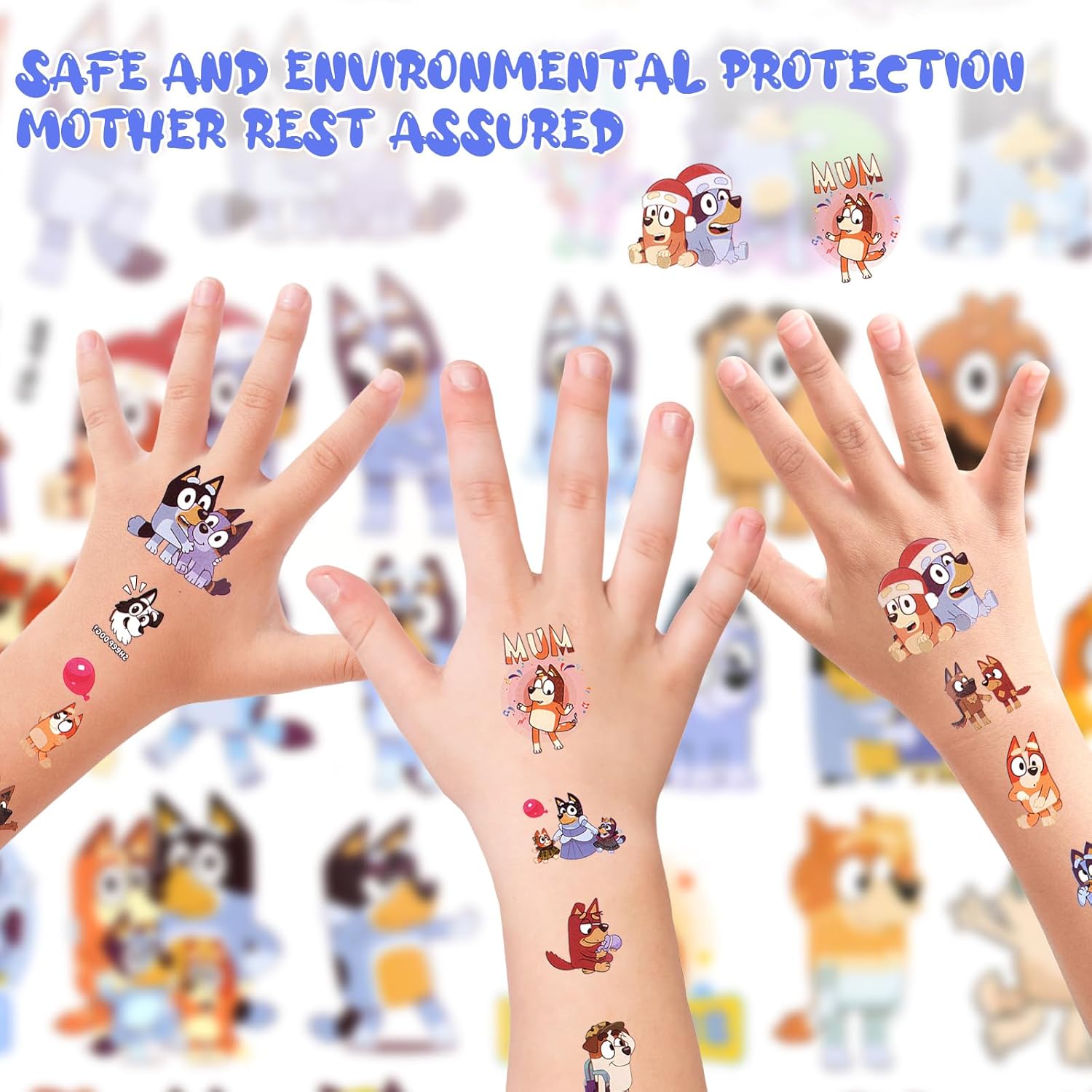 Thumbnail 1 de Tatuajes Temporales Niños Pequeñas 🐶, 8 Hojas, Impermeables
