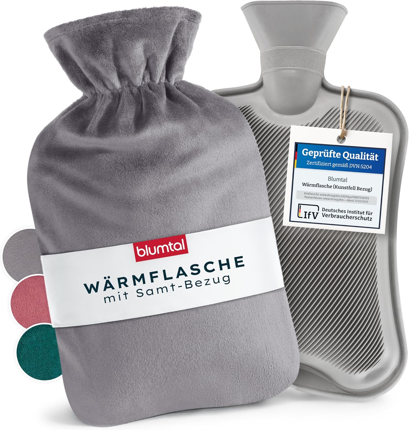 Detalle de Blumtal Premium Wärmflasche 1,5 L