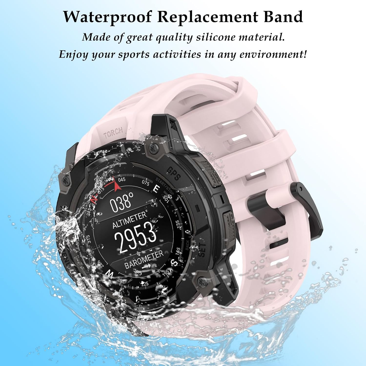 Thumbnail 4 de TopPerfekt Strap for Garmin Instinct 3 22mm