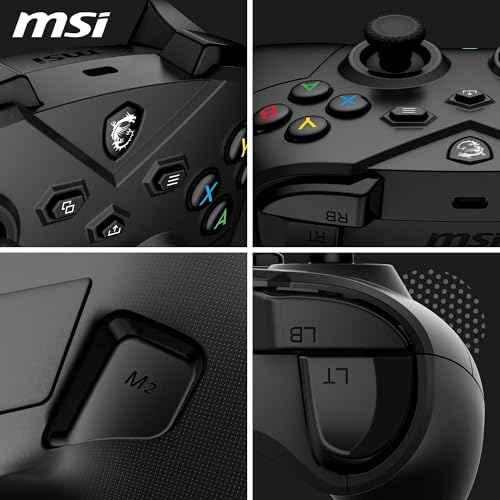 Thumbnail 6 de MSI FORCE GC300 Wireless PC Gamepad Controller – Tri-Mode, 600mAh, D-Pad intercambiabili
