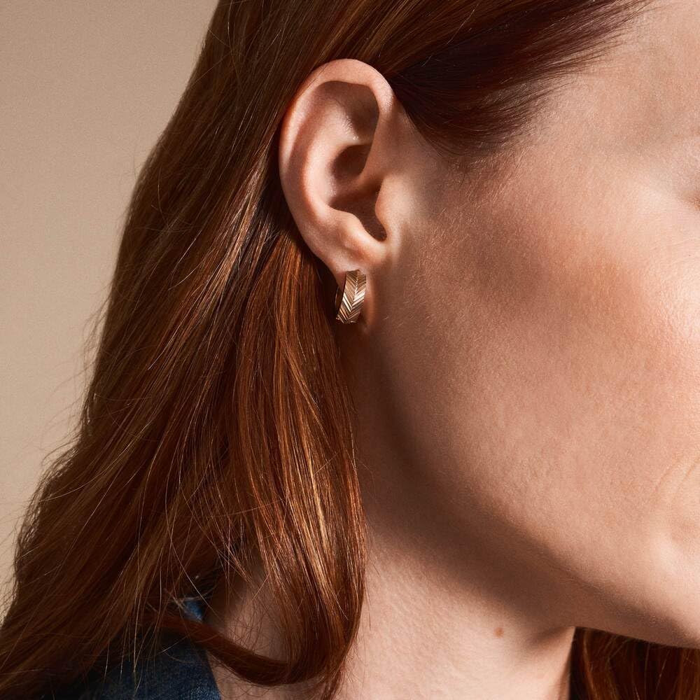 Detalle 2 de Fossil orecchini da donna in acciaio inossidabile con chiusura a cerchio