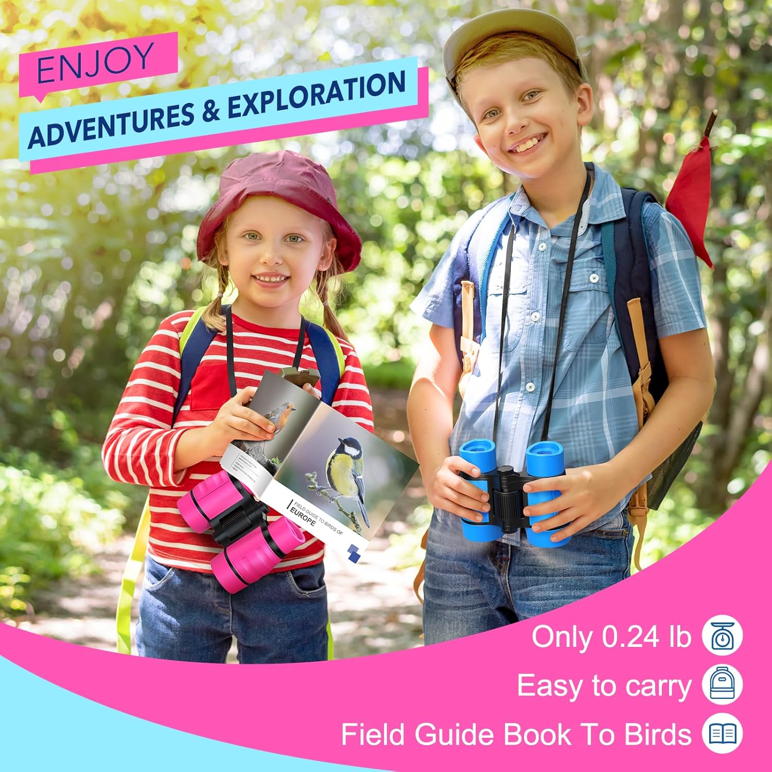 Thumbnail 1 de HappyKidsClub Binoculars 4x for Ages 3-9