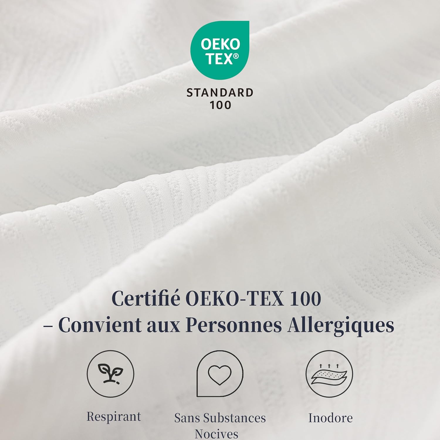 Thumbnail 3 de Solviente Topper 160x200 cm H3–7,5 cm Memory Foam & Kaltschaum – rutschfest, abnehmbarer Bezug, Oeko-TEX