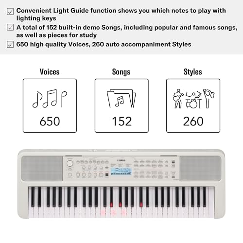 Thumbnail 5 de YAMAHA EZ-310 Clavier Portable Blanc