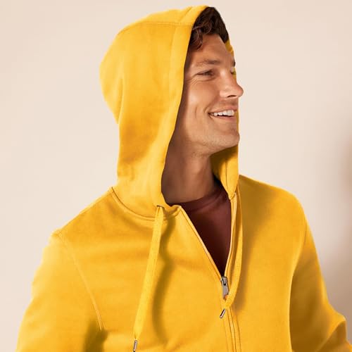 Thumbnail 3 de Amazon Essentials Felpa con cappuccio in pile e zip intera, oro, XS