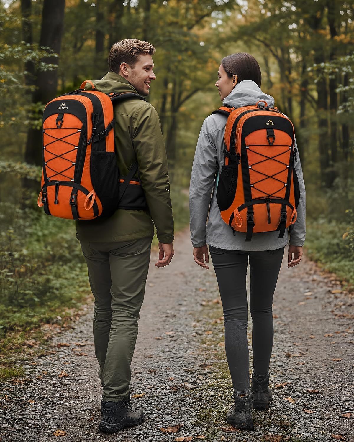 Detalle 2 de MATEIN-wandelrugzak van 40 liter met schoenenvak en regenhoes