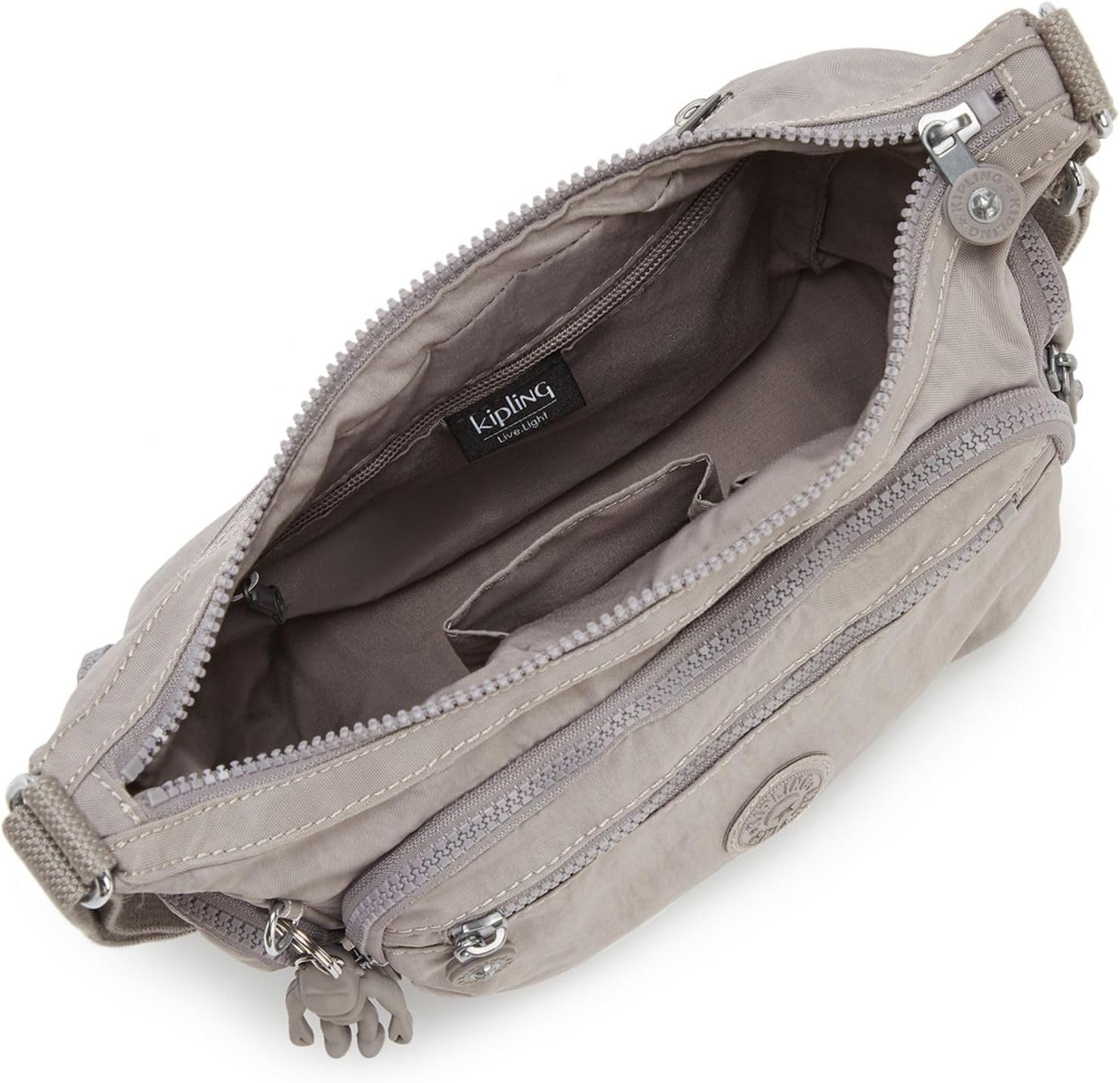 Thumbnail 4 de Kipling Gabbie S Bandolera Pequeña, Gris Elegante