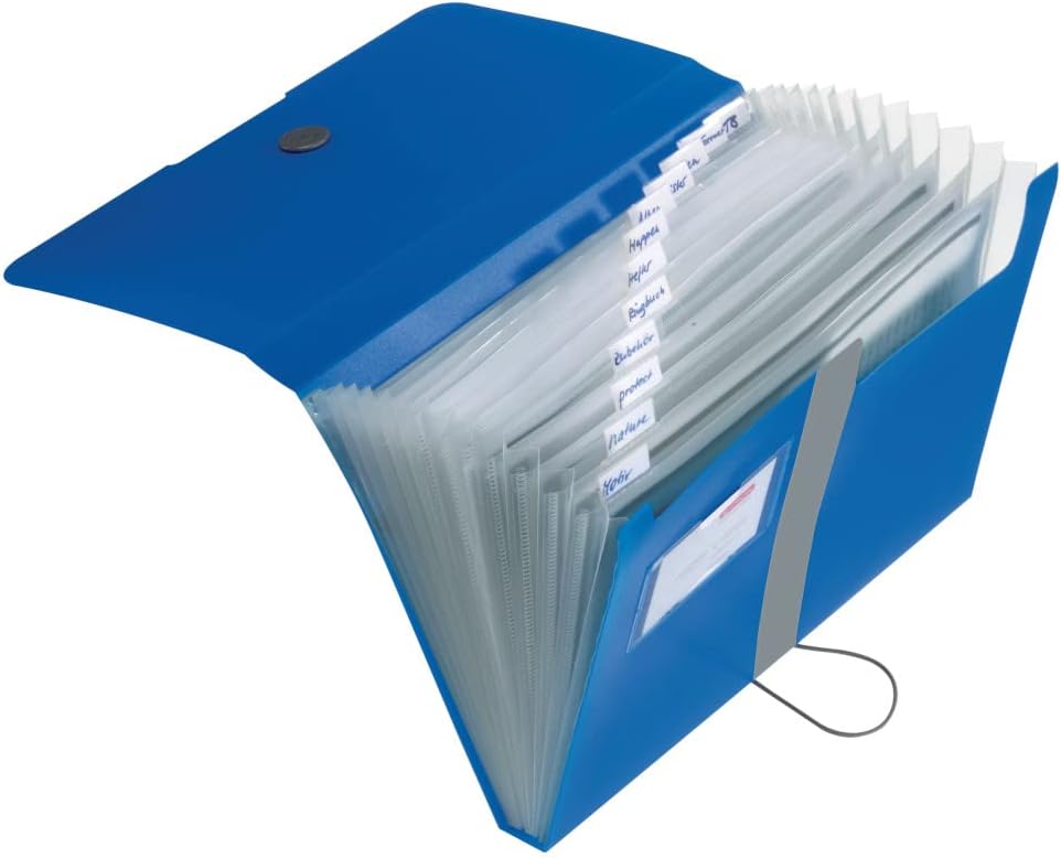 Thumbnail 1 de herlitz easy orga to go Fächermappe mit 12 dehnbaren Fächern, blau