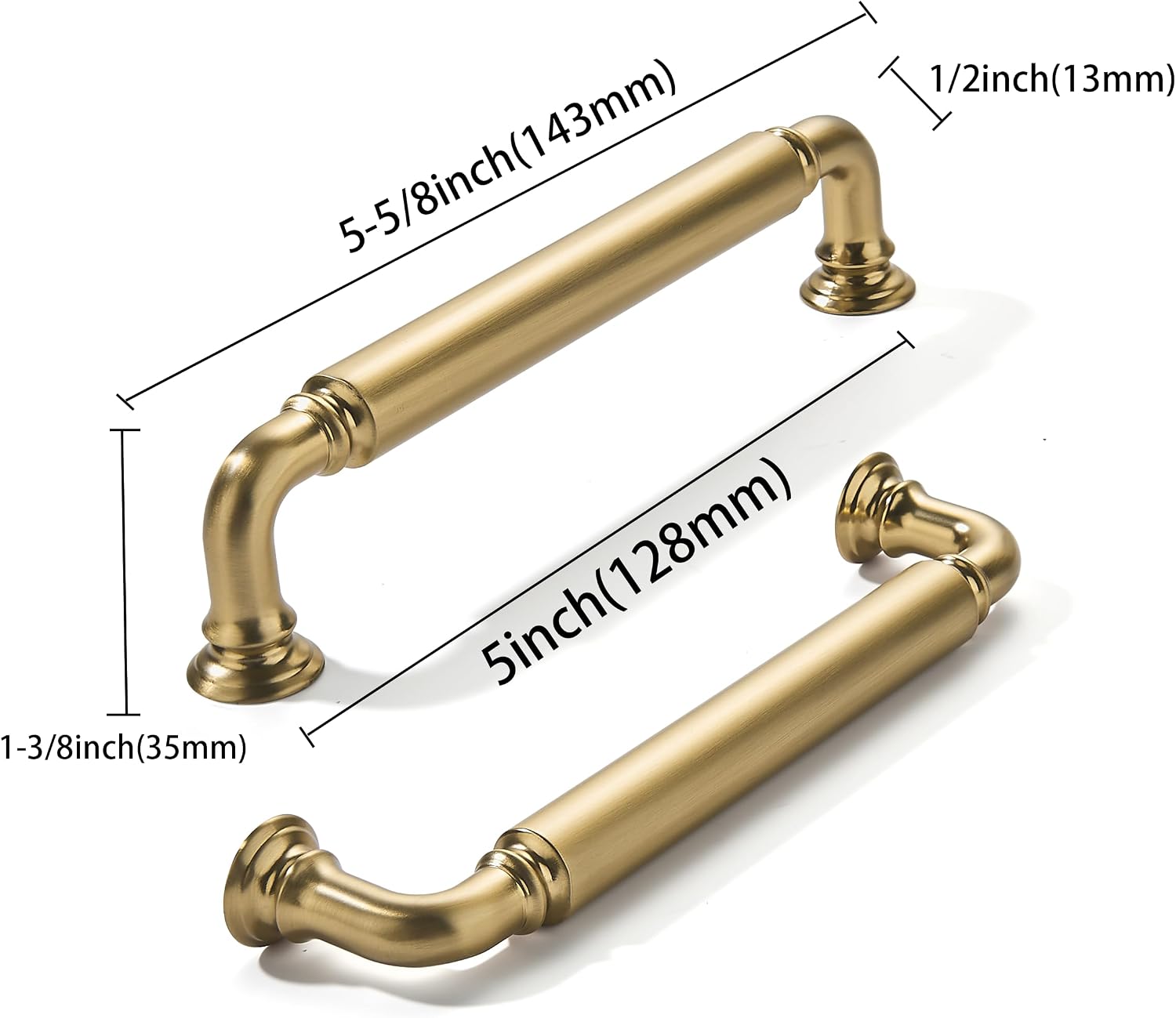 Thumbnail 1 de khtumeware 10-Pack Cabinet Pulls, Champagne Bronze, 5-Inch (128 mm) Centres