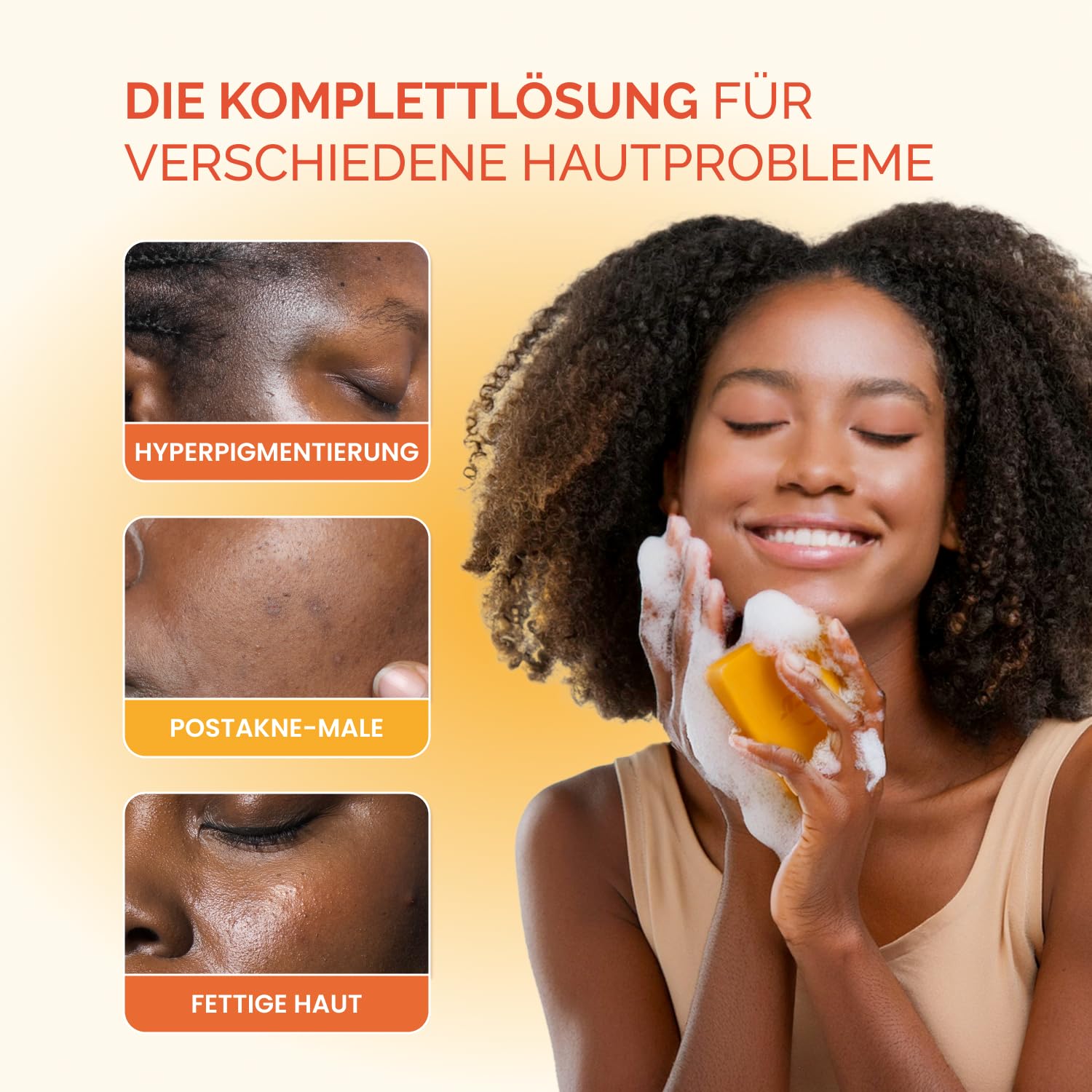 Detalle 2 de PLANTIFIQUE Turmeric Seife 320 g für Gesicht