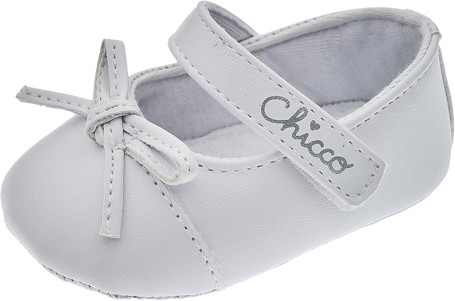 Detalle de Chicco Ballerine avec Velcro — Bébé fille, confort léger et ajustement facile pour occasions spéciales