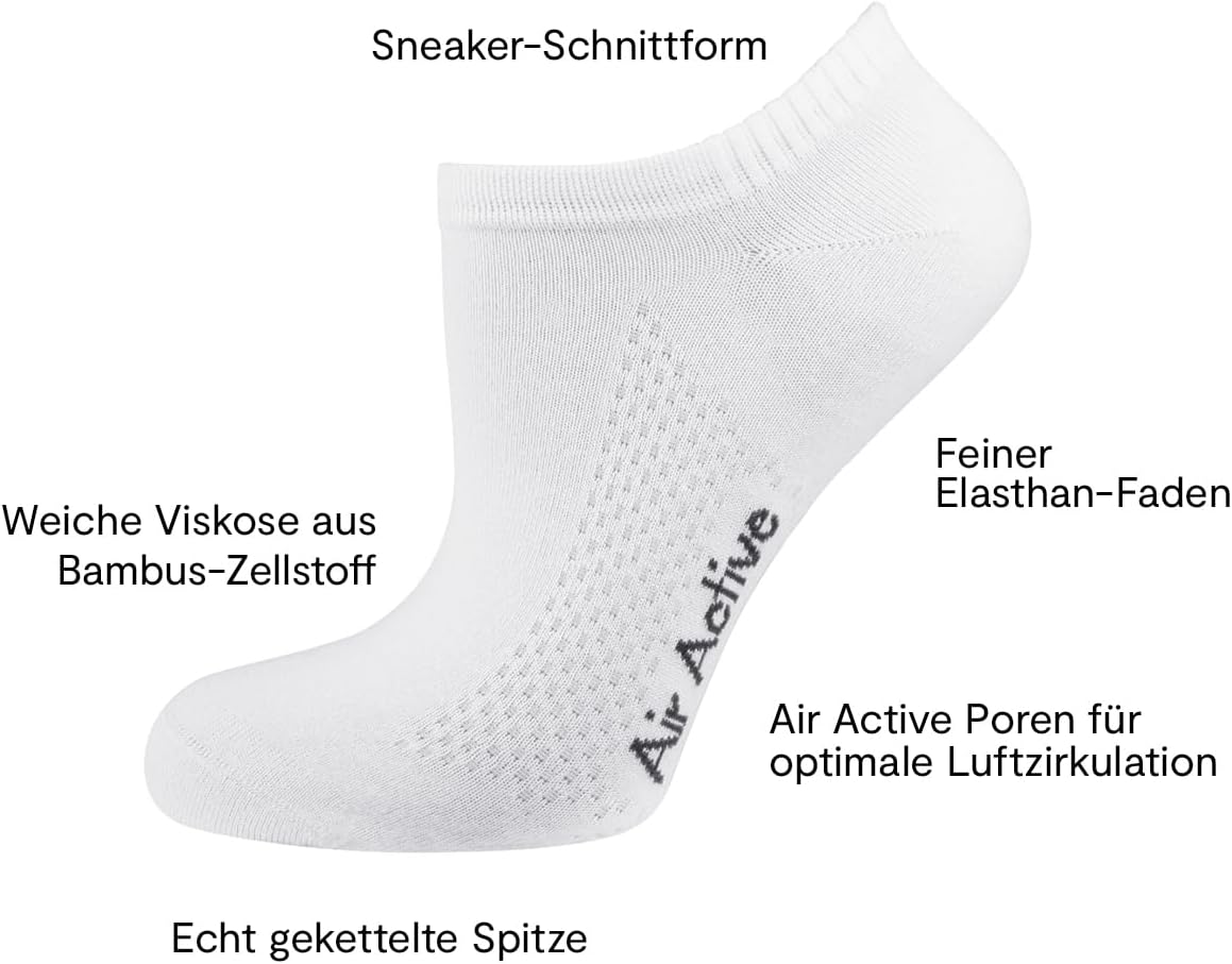 Thumbnail 6 de Nur Die Bambus Sneaker Socke 2er Pack Damen – kaum sichtbar, weich & atmungsaktiv