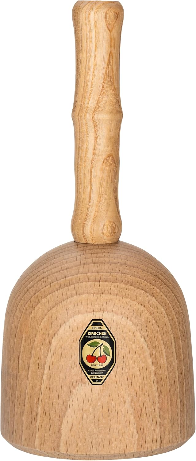 Detalle de Kirschen 3500090 – młotek stolarski 90 mm z głowicą grabową i trzonkiem jesionowym