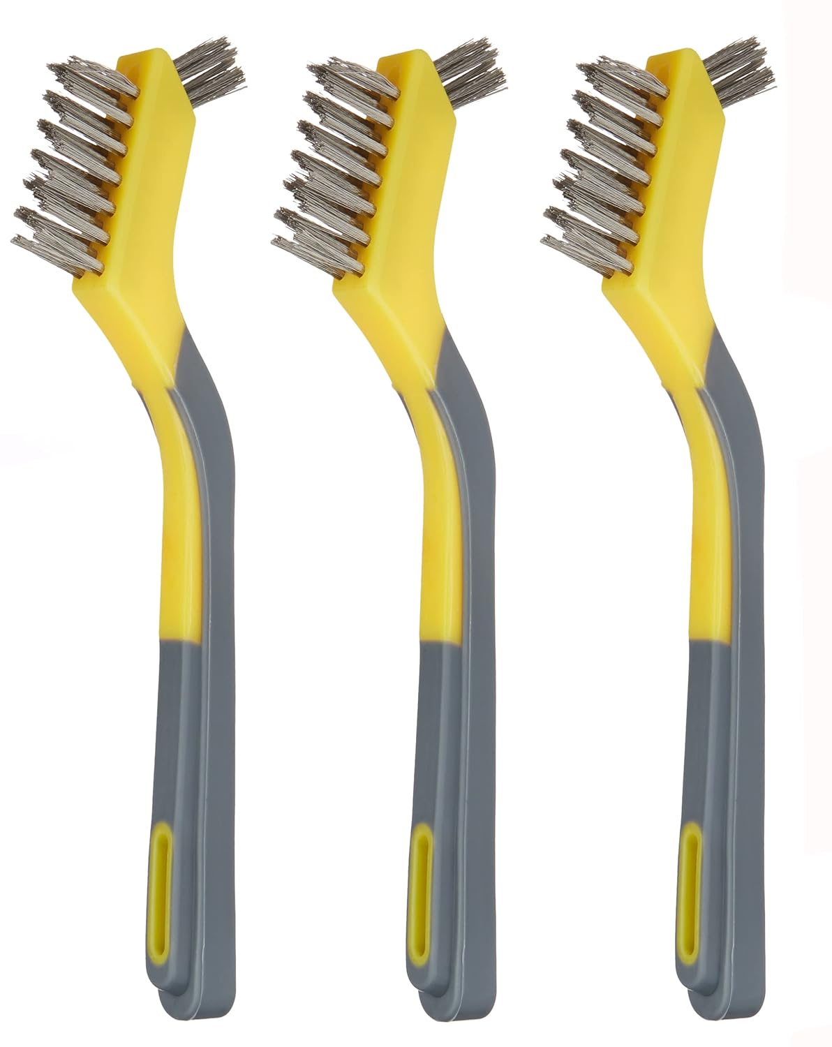 Thumbnail 5 de Amazon Basics Lot de 3 mini brosses en laiton avec prise en main douce 12,7 mm