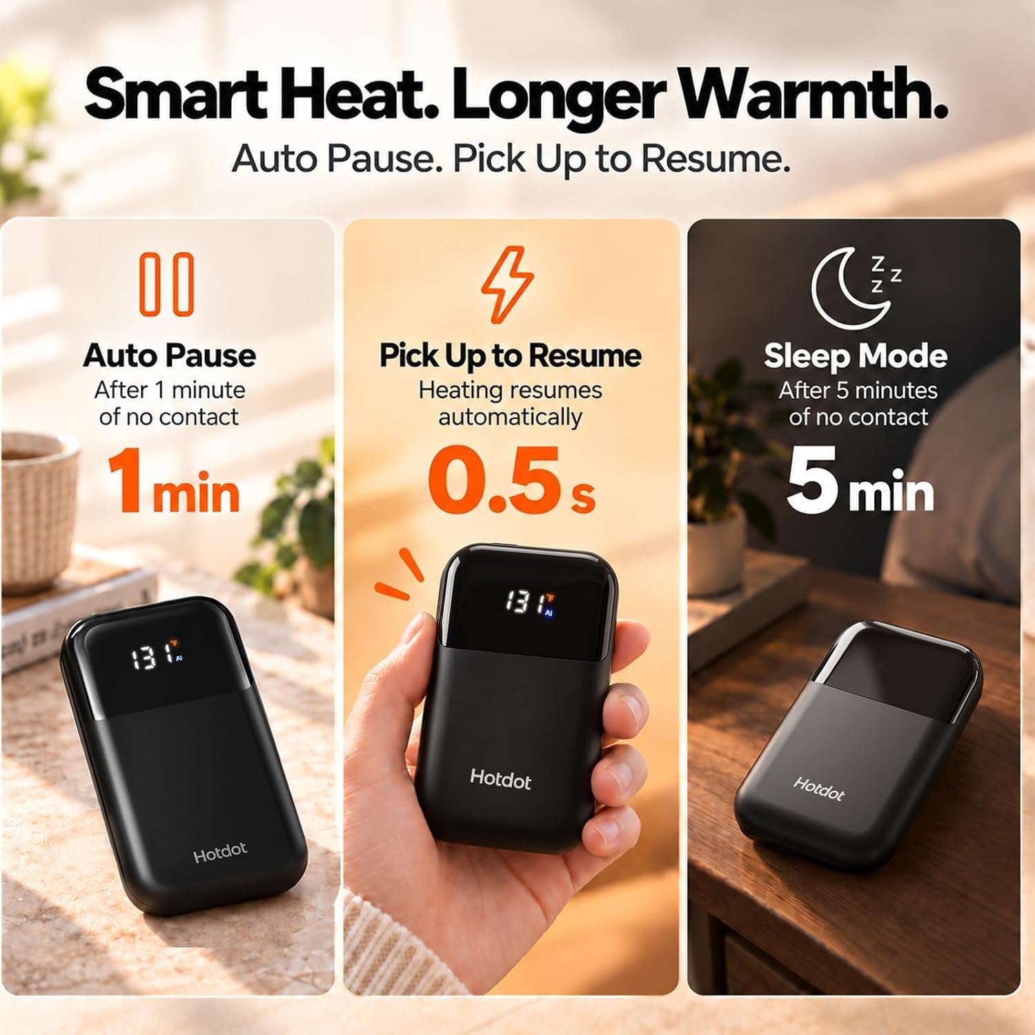 Thumbnail 5 de Hotdot Hand Warmers Rechargeable 131°F