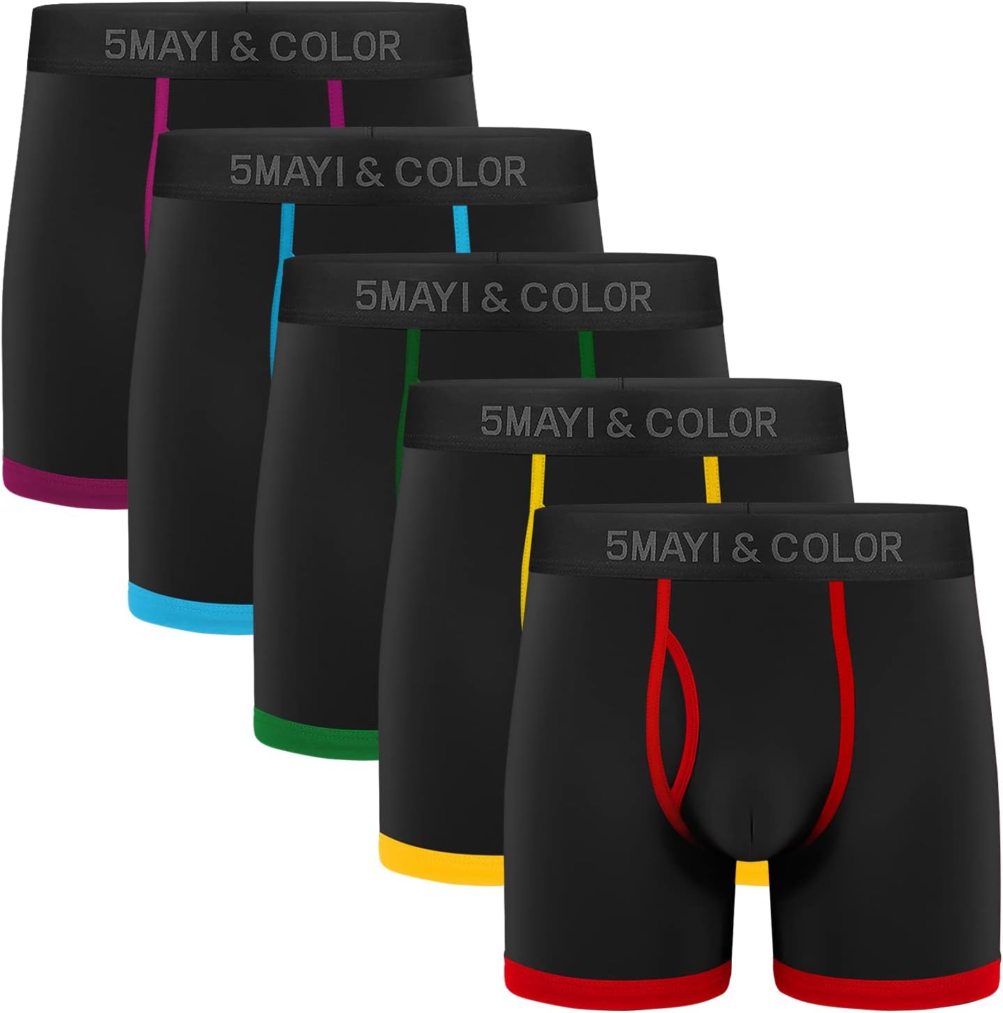Thumbnail 5 de Natural Feelings Mens Underwear Pack: 5-7 Cotton Trunk Boxer Shorts (UK Sizing)