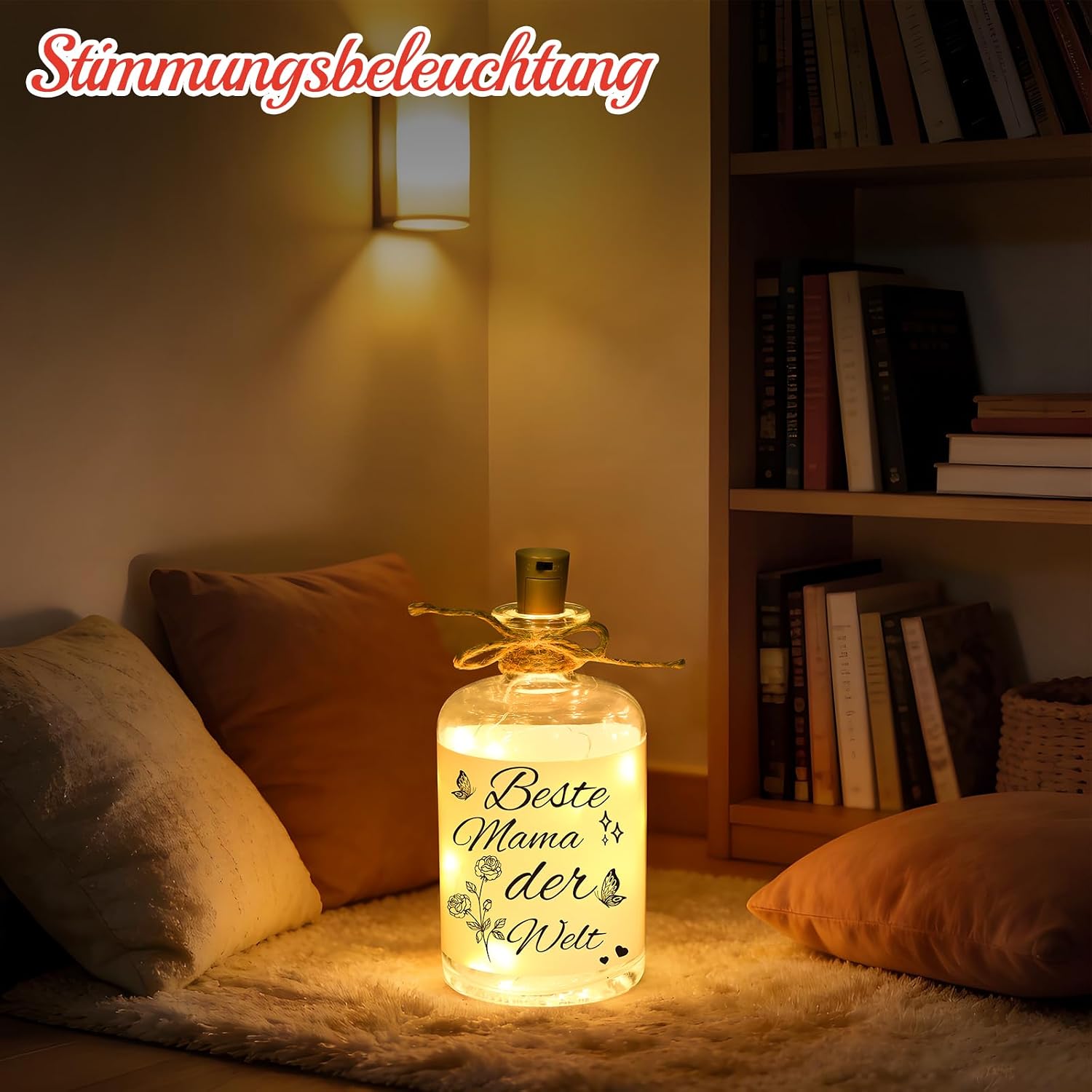 Thumbnail 6 de Linkax Muttertagsgeschenk LED-Flaschenlicht „Beste Mama der Welt“