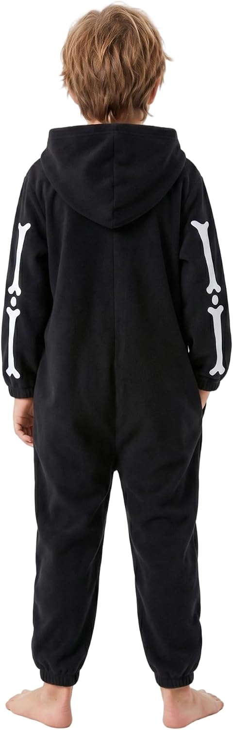 Thumbnail 6 de LONULAIN WXETSY Kids’ Animal Onesie Pajamas, Flannel Fleece Hood and Pockets