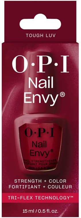 Thumbnail 6 de OPI Nail Envy Tough Luv 15ml trattamento unghie rosso scuro opaco 💅