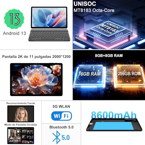 Thumbnail 1 de GOODTEL 2025 Tablette 11 pouces Android 256 Go