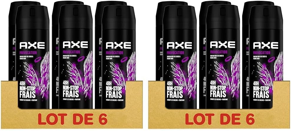 Thumbnail 6 de AXE Provocation — Déodorant spray homme 48h, lot 6×200 ml