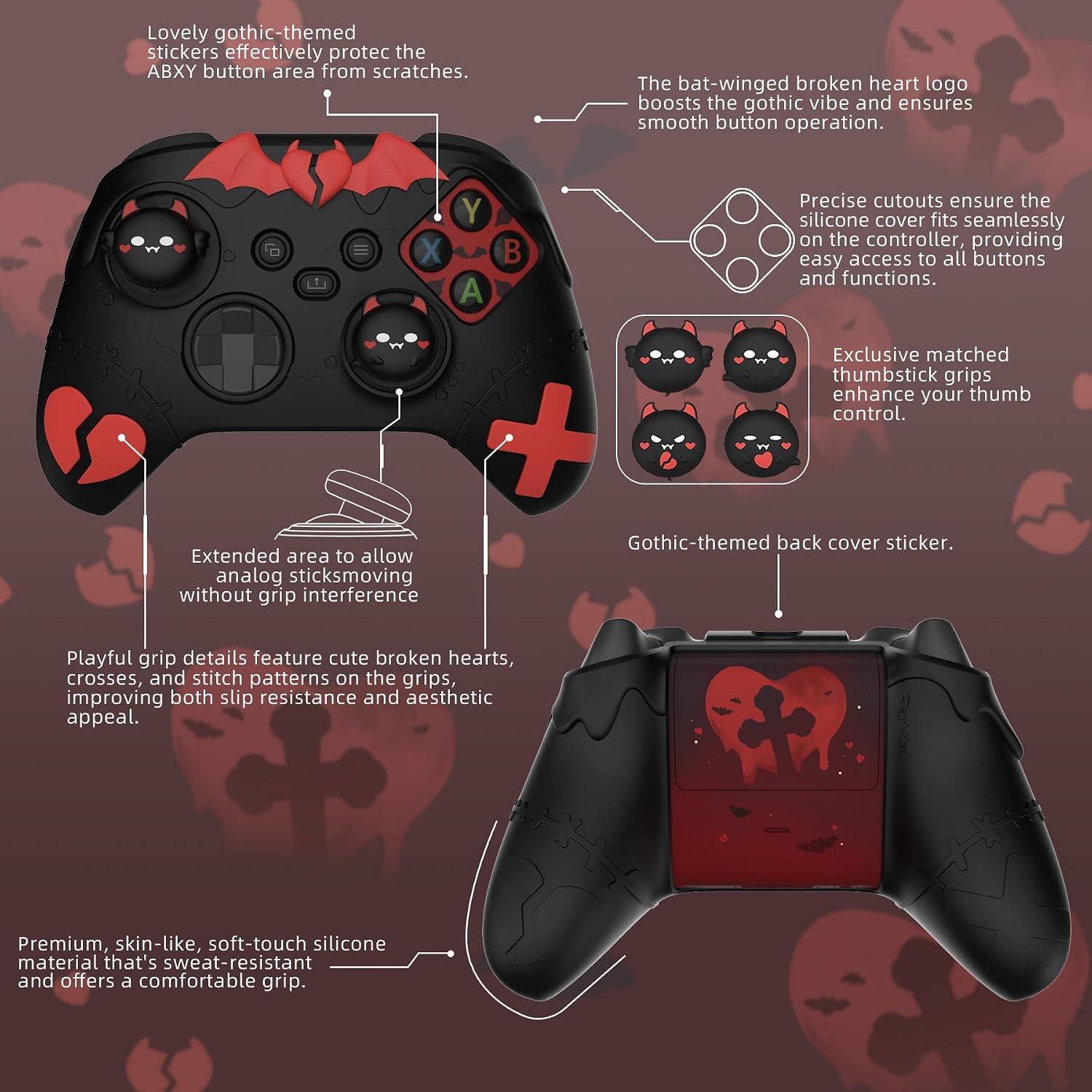 Thumbnail 1 de PlayVital Cute Silikon Hülle für Xbox Series X/S Controller