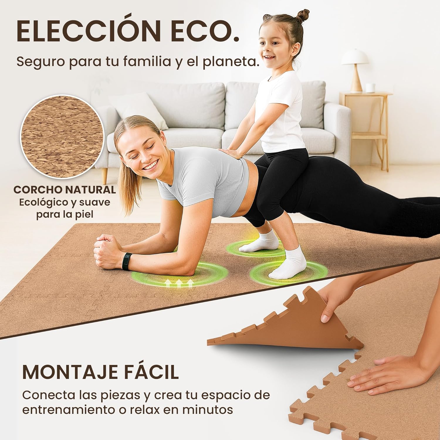 Thumbnail 6 de BeMaxx Esterilla Fitness Puzzle 18 piezas 1,67 m2
