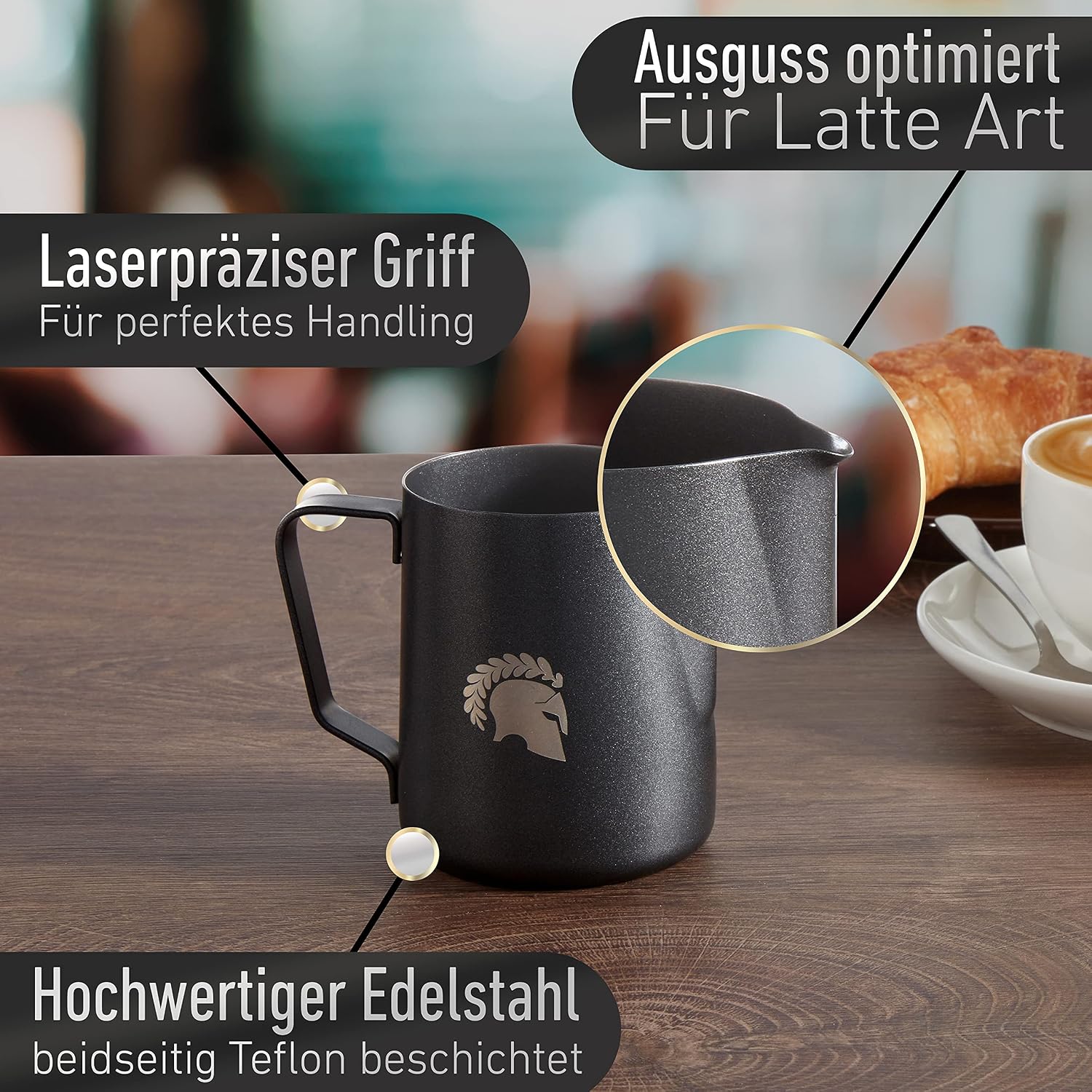 Detalle de Barista Legends Milchkännchen Set 3er 100/350/600ml